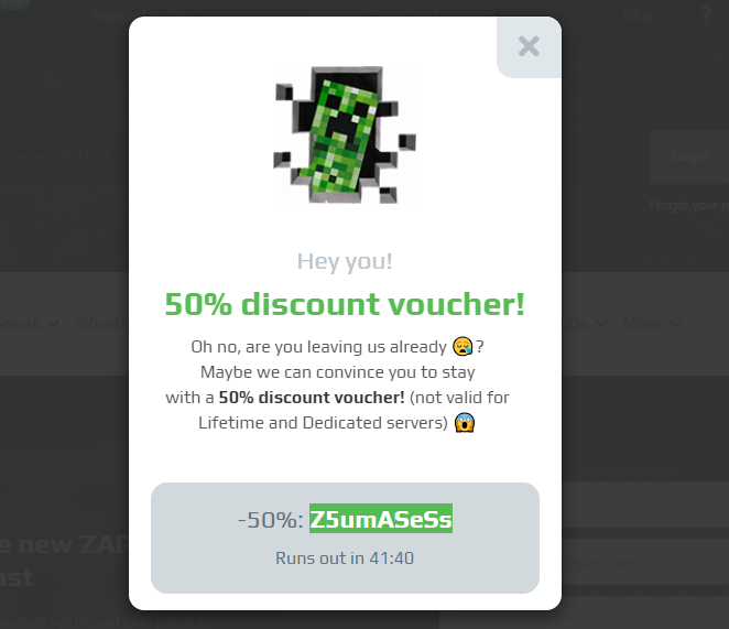 Looking fro Zap hosting UK coupon codes?