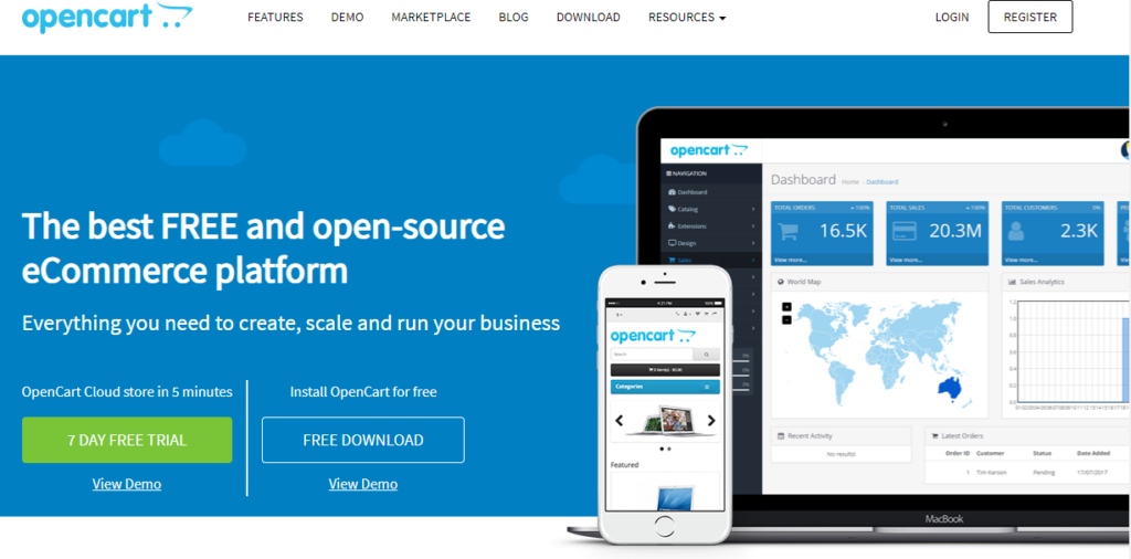 OpenCart is a free open-source eCommerce platform that's been around for over a decade. 