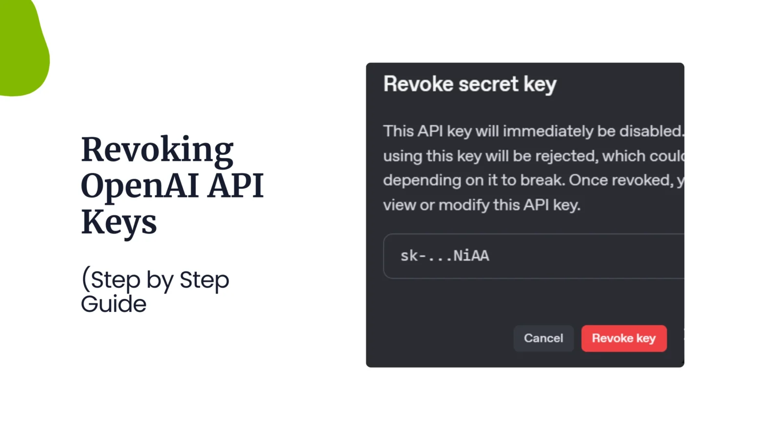 How to revoke OpenAI API Keys